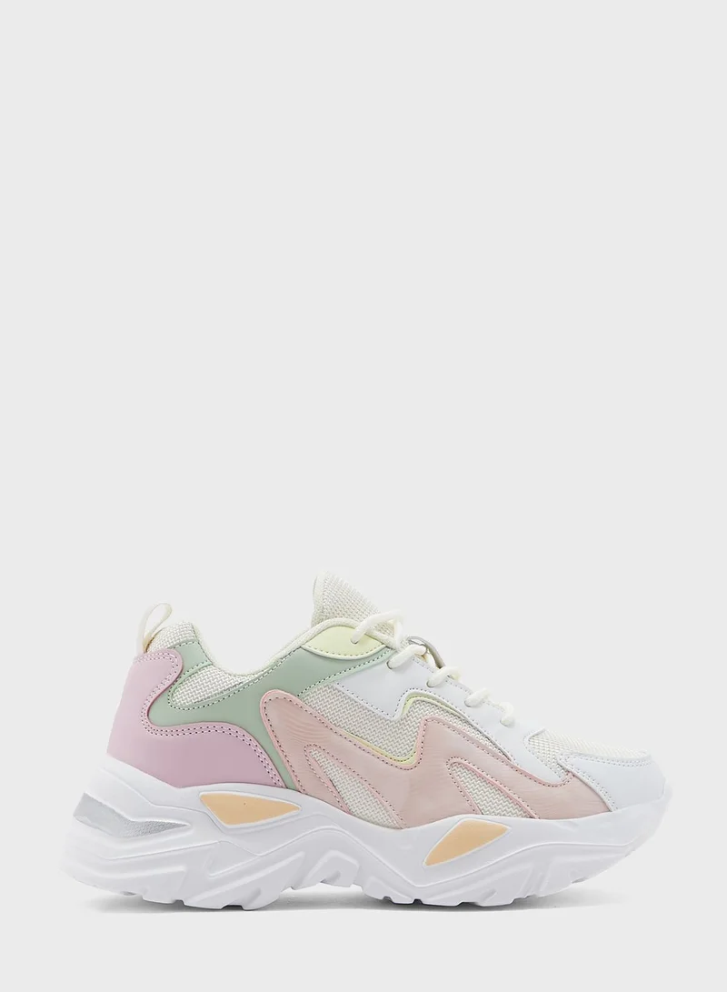 Ginger Pastel Colour Chunky Sneaker