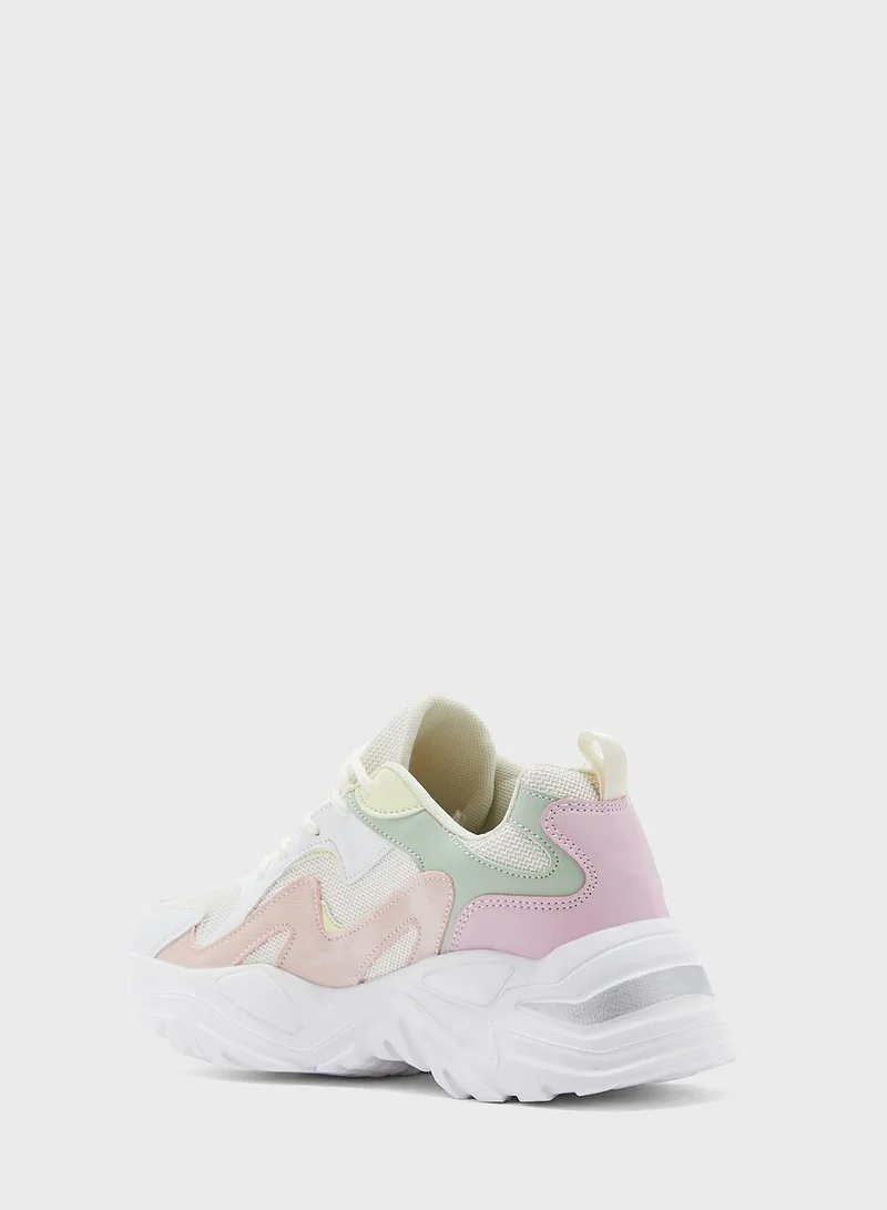 Ginger Pastel Colour Chunky Sneaker