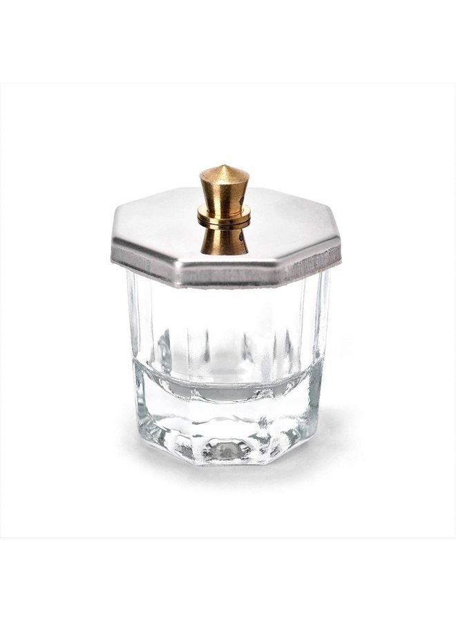 KADS Glass Dappen Dish/Lid Bowl Cup Crystal Glass Dish Nail Art Tools Acrylic Nail Art Equipment Mini Bowl Cups Nail acrylic liquid cup - Image 1