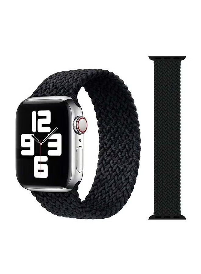 vesus Braided Solo Band for Apple Watch Series 6/SE/5/4/3/2/1 44/42mm Black