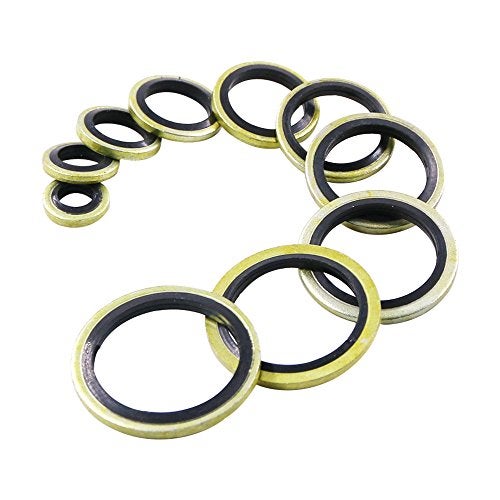 Hilitchi 150-Pcs [7-Size] Automotive Self-Centered Bonded Seal Oil Washers Gasket Assortment Kit - Image 3