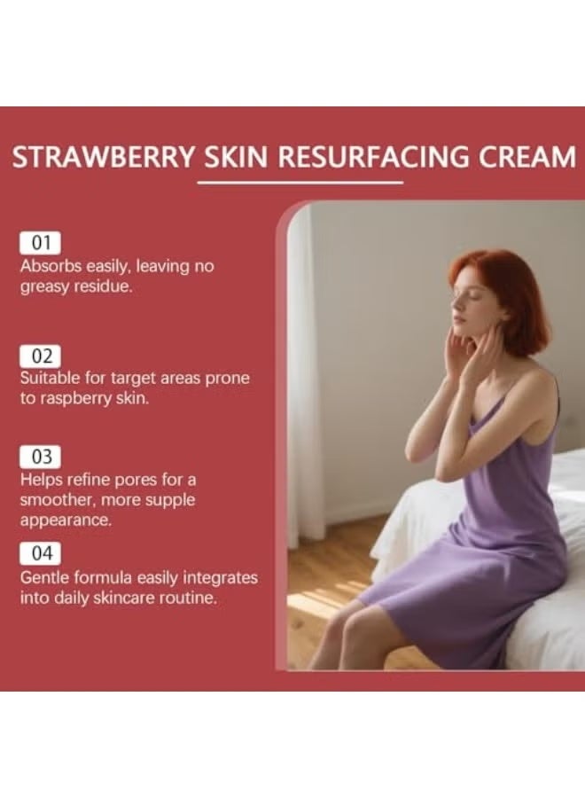  اوساورا كريم لتجديد بشرة الفراولة 丨 مقشر للجسم للبشرة والساقين 丨 ترطيب وتغذية وتقشير 丨 118 جم - Image 4