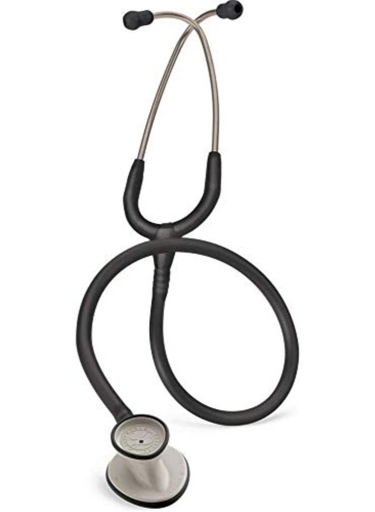 ثري أم ليتمان سماعة طبيب كلاسيك خفيفة مزدوجة الرأس باللون الأسود – أداة تشخيص طبية احترافية