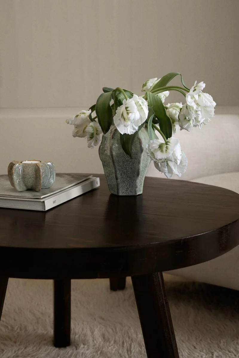 H&M Stoneware candlestick