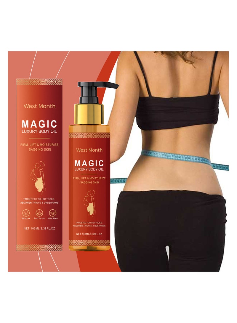 WEST MONTH Magic Body Firming Oil,Magic Luxury Body Oil for Skin,Hydrating and Firming Body Oil for Full Body Use (1pcs) - Image 4