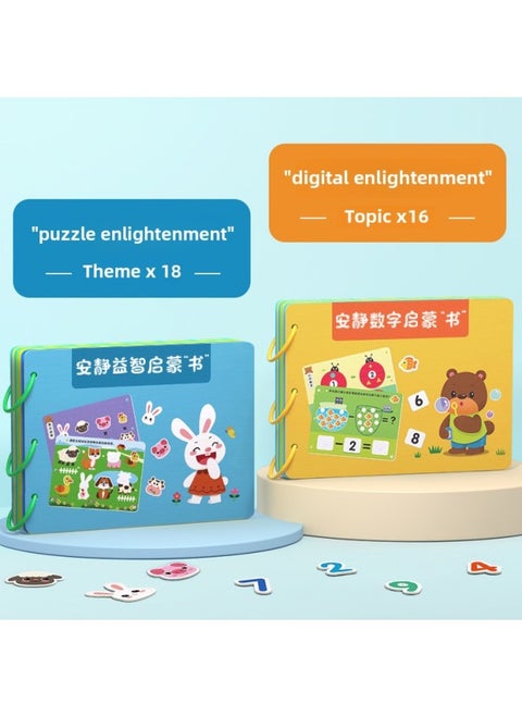 # Tearing Books Baby Toys Quiet Hand Tearing Cloth Books 0-1 Year Old Baby 6 Months 12 Early Education Hook And Loop Can Bite-Color: Two Sets In Total (play As Soon As You Get)