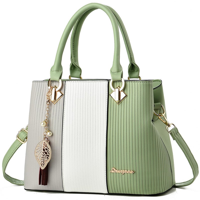 SiMYEER Purses and Handbags for Women Leather Tote Shoulder Bag Medium Satchel Purse Top Handle Bags for Ladies - Image 1