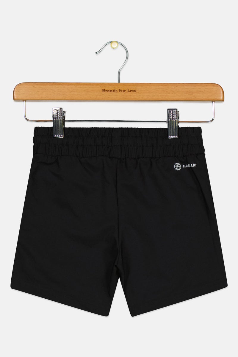 Adidas Kids Boy Brand Logo Tennis Shorts, Black  - Image 2