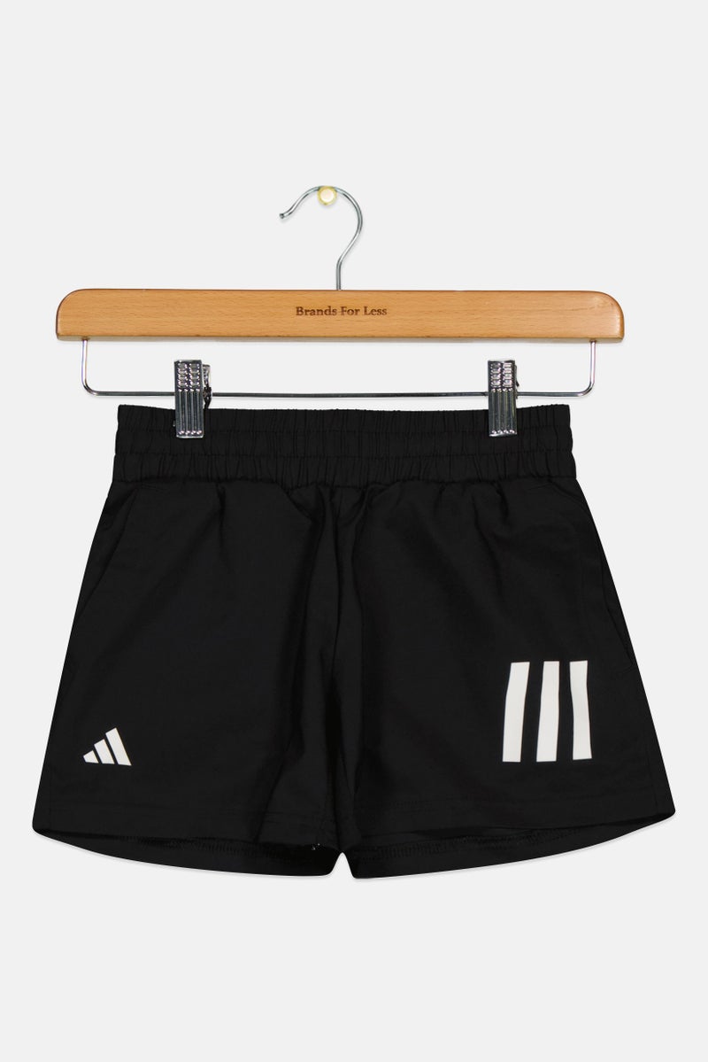 Adidas Kids Boy Brand Logo Tennis Shorts, Black  - Image 1
