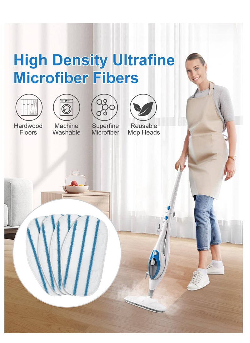 SYOSI Steam Mop Pads, Compatible with PurSteam ThermaPro 10-in-1 and 211 Steam Mop Cleaner Microfiber, Steam Mop Replacement Pad, Washable Reusable Steam Mop Pads, for Steamer Floor Cleaning (8 Pack)  - Image 3