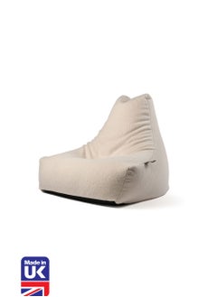 Extreme Lounging Extreme Lounging® - Original Mighty Teddy Bean Bag - Made in UK - Premium Quality Double Stitched Bean Bag - Cosy, Warm & Comfortable - Soft & Lightweight - Color Ivory  - Image 1