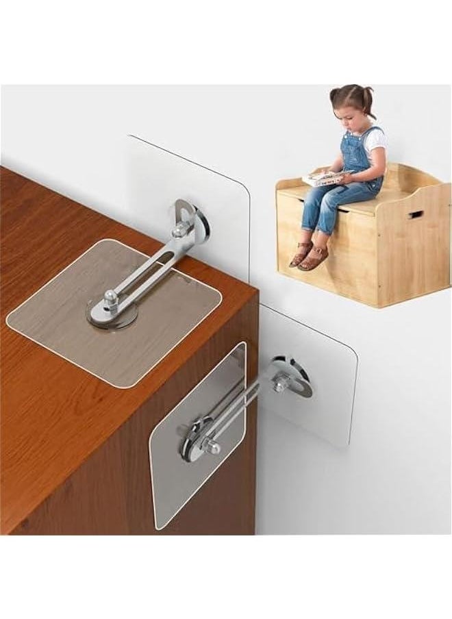 MIXDE Furniture Wall Anchors,15 Pairs Anti Tip Furniture Anchors Kit for Baby Proofing,Furniture Bookshelf Falling Prevention Safety Straps Self-Adhesive Furniture Anchors for Cabinets Drawer  - Image 1
