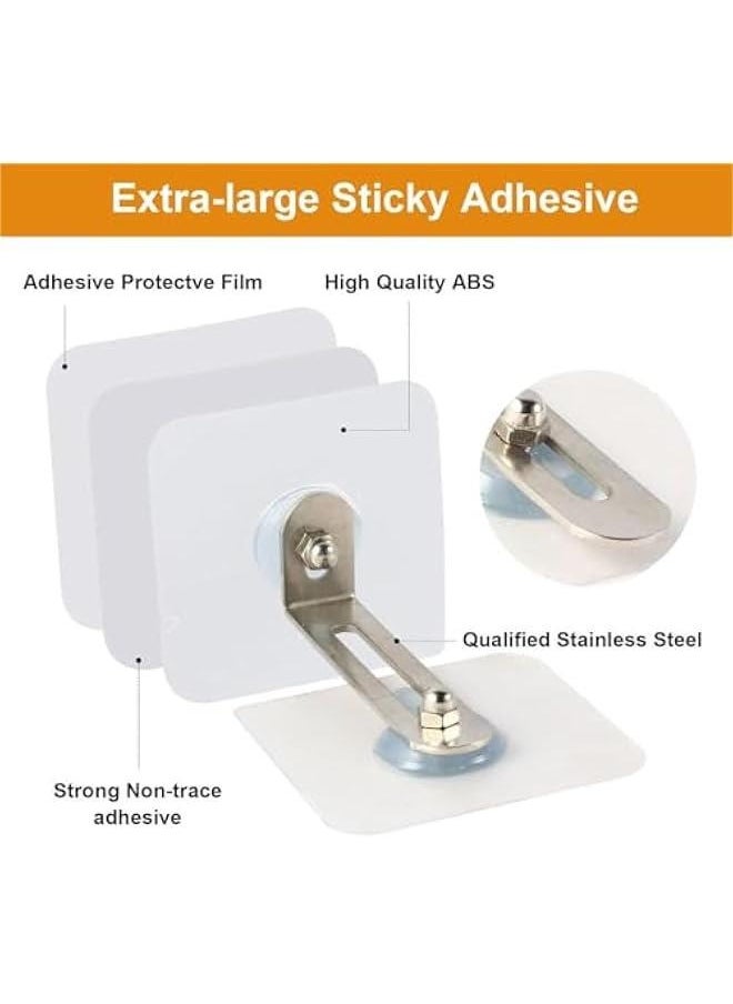 MIXDE Furniture Wall Anchors,15 Pairs Anti Tip Furniture Anchors Kit for Baby Proofing,Furniture Bookshelf Falling Prevention Safety Straps Self-Adhesive Furniture Anchors for Cabinets Drawer  - Image 5