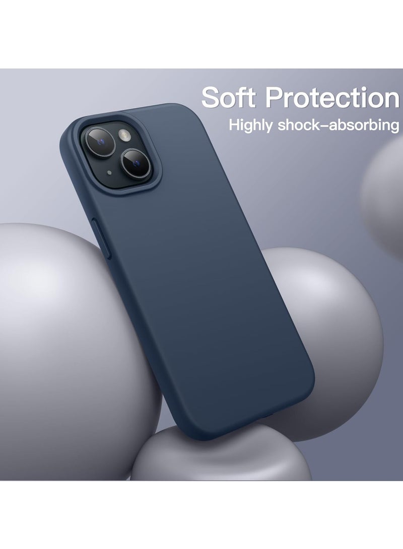 DUSALA iPhone 15 Case, Liquid Silicone Phone Case for iPhone 15 6.1 Inch, Colorful Silky-Soft Protective Cover (Blue) - Image 4