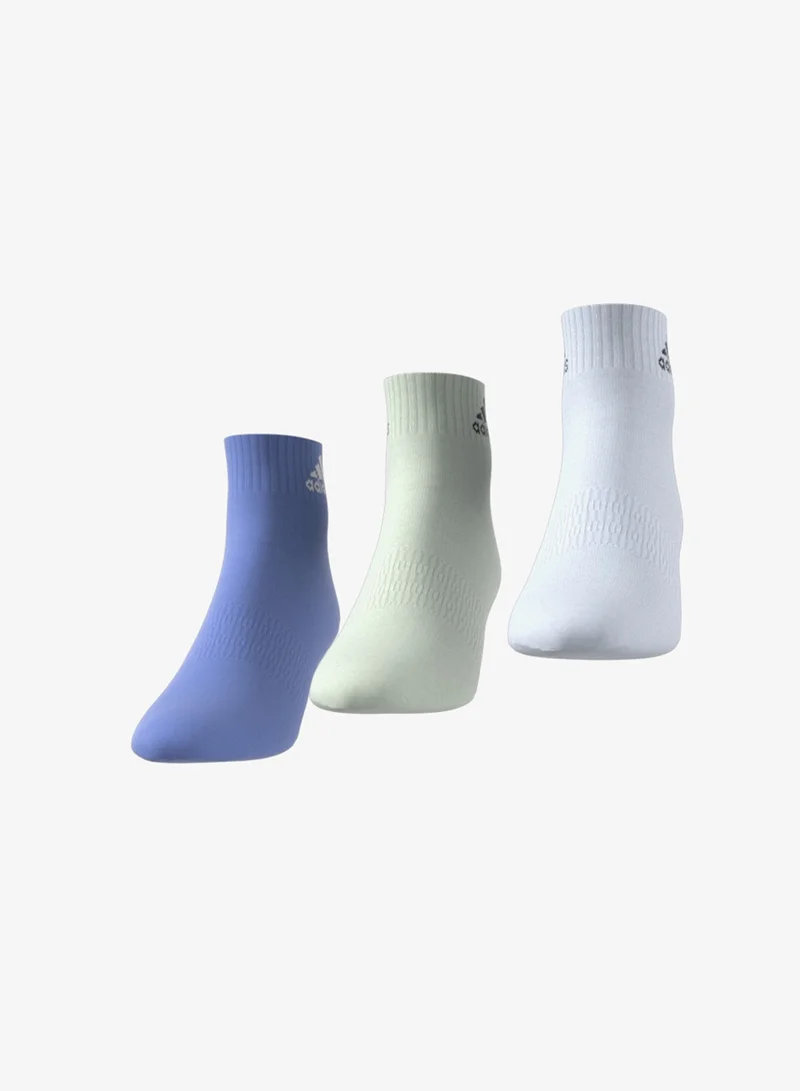 Adidas 3 Pack Crew Ankle Socks
