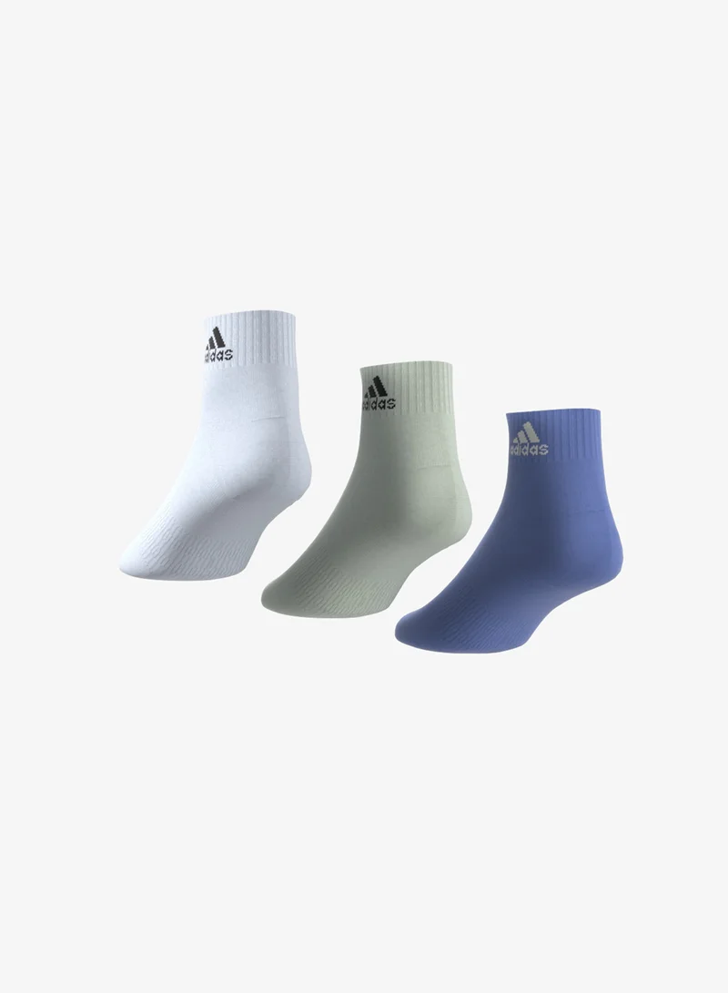 Adidas 3 Pack Crew Ankle Socks