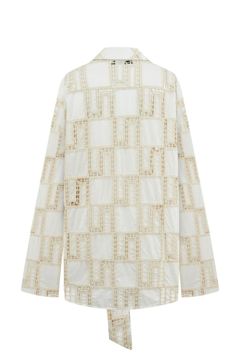 Nocturne Belted Embroidered Jacket