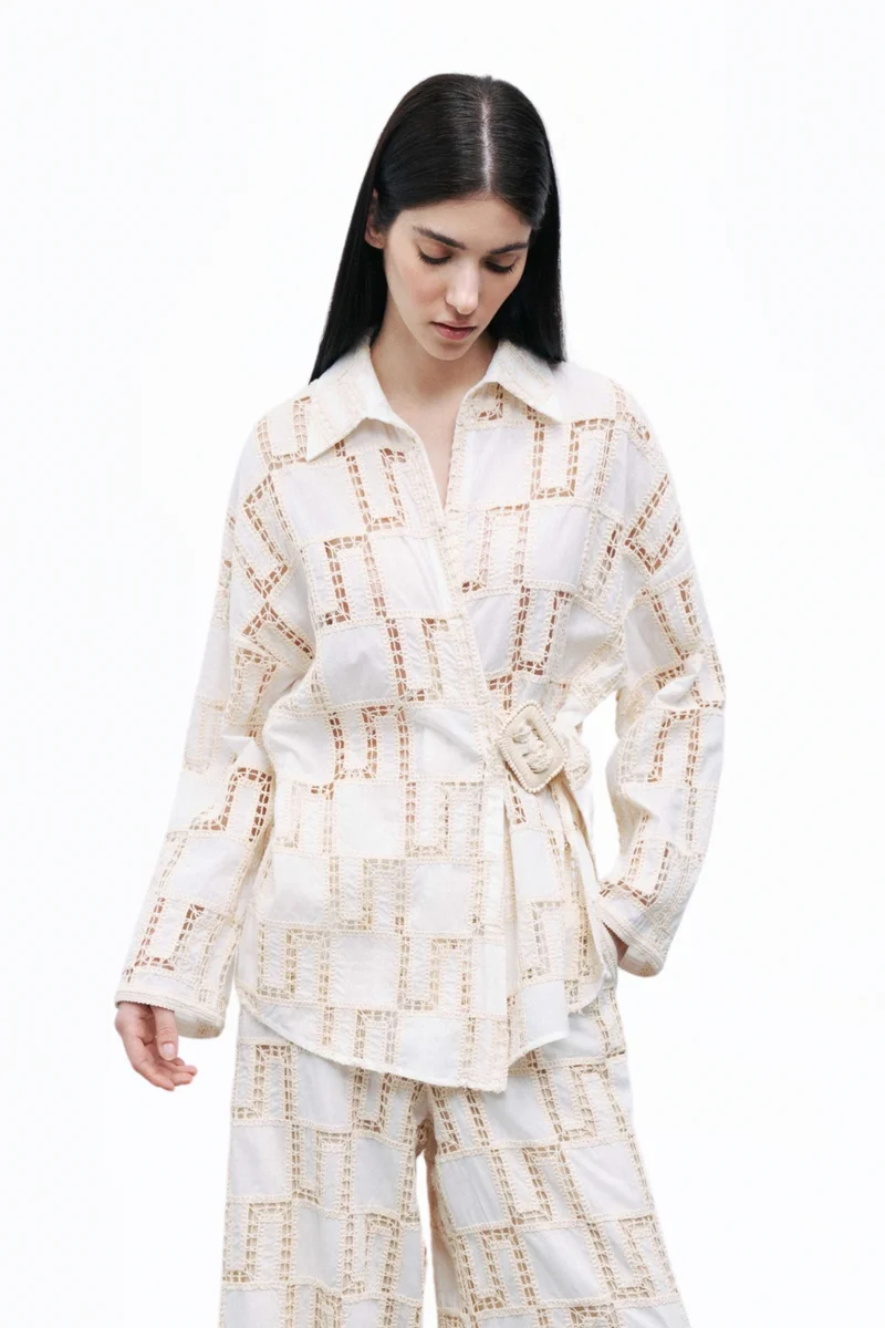 نوكتورن Belted Embroidered Jacket