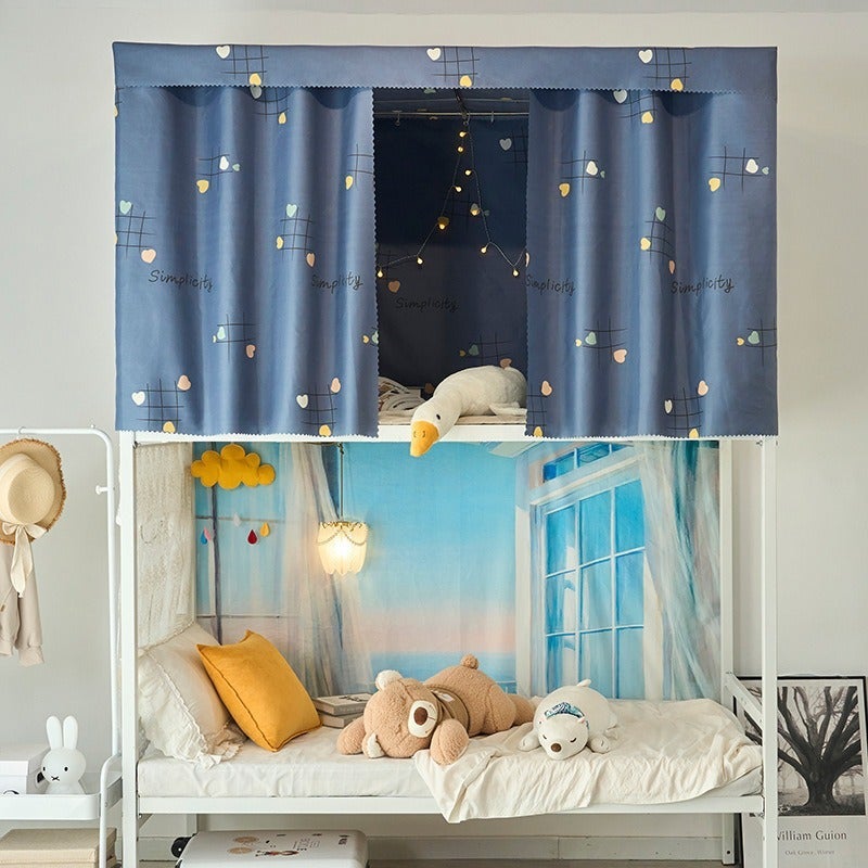 Student Bed Curtains For Dormitory Bunk Beds, Blackout Curtains With Accessories, Minimum Order Quantity 1.35M Pieces, Starry Sky Design - Image 5