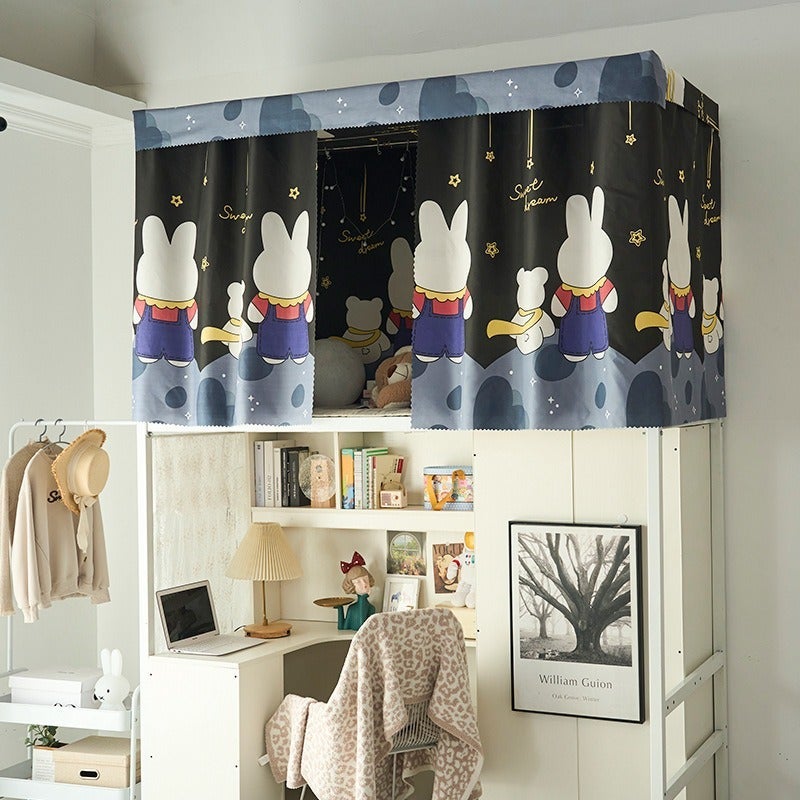 Student Bed Curtains For Dormitory Bunk Beds, Blackout Curtains With Accessories, Minimum Order Quantity 1.35M Pieces, Starry Sky Design - Image 4