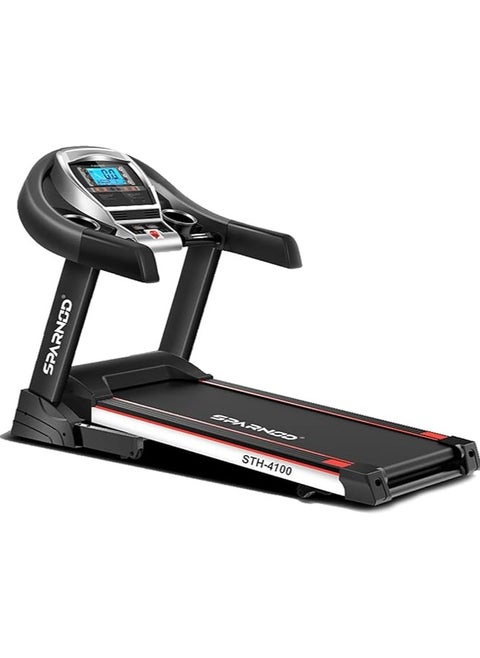 STH-4100 4.5 HP Peak Automatic Foldable Motorized Running Indoor Treadmill for Home use, Black