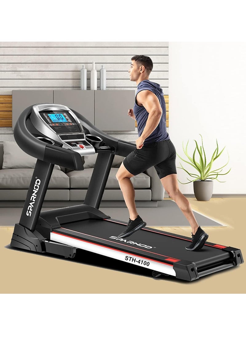 STH-4100 4.5 HP Peak Automatic Foldable Motorized Running Indoor Treadmill for Home use, Black - pzsku/Z7848AB39AC2B043C2A5FZ/45/_/1705393012/e18afd65-7718-449f-a71f-35f38c14f422