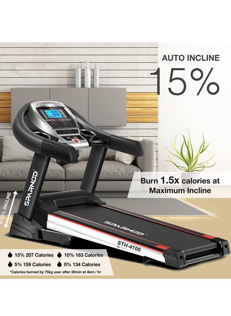 STH-4100 4.5 HP Peak Automatic Foldable Motorized Running Indoor Treadmill for Home use, Black - pzsku/Z7848AB39AC2B043C2A5FZ/45/_/1705393084/ab81fec4-2b44-4d18-bbc9-c3b50b03dd80