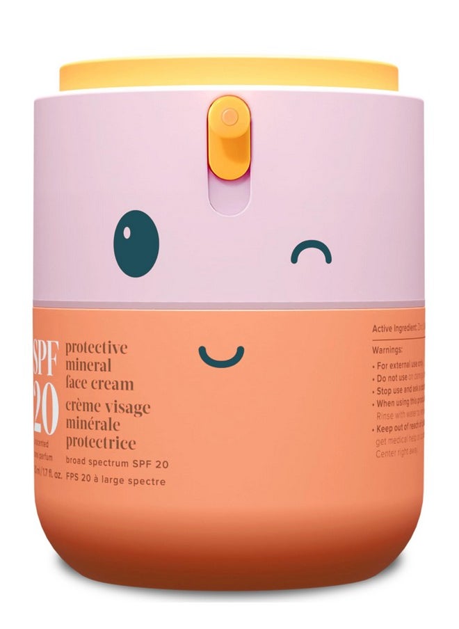 Evereden Evereden Kids Face Cream, 1.7 oz. | Fragrance-Free and Kids Face Lotion with SPF 20 | Clean and Non-Toxic Kids Face Moisturizer | Multi-Vitamin Skin Care for Kids | FSA Eligible  - Image 1