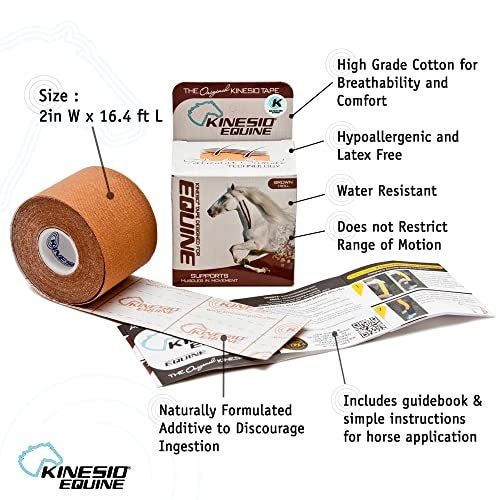 Kinesio Equine Tape - Tex Gold FP Horse Tape -Tape Made Specifically for Horses - 2”x 16’ Rolls - Yellow - Image 3