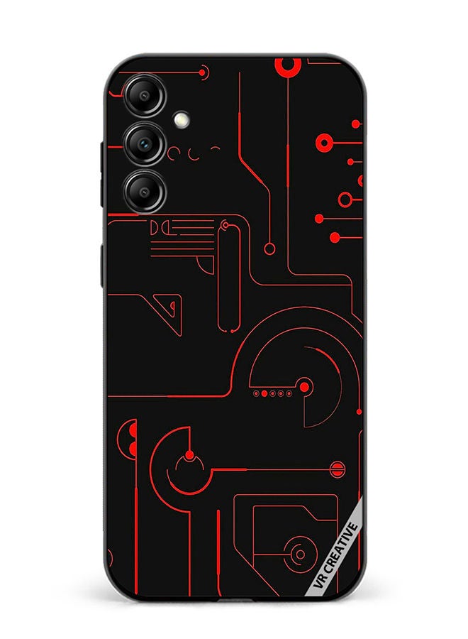 VR CREATIVE Protective Case Cover For Samsung Galaxy A34 Game Circuit Design Multicolour - Image 1