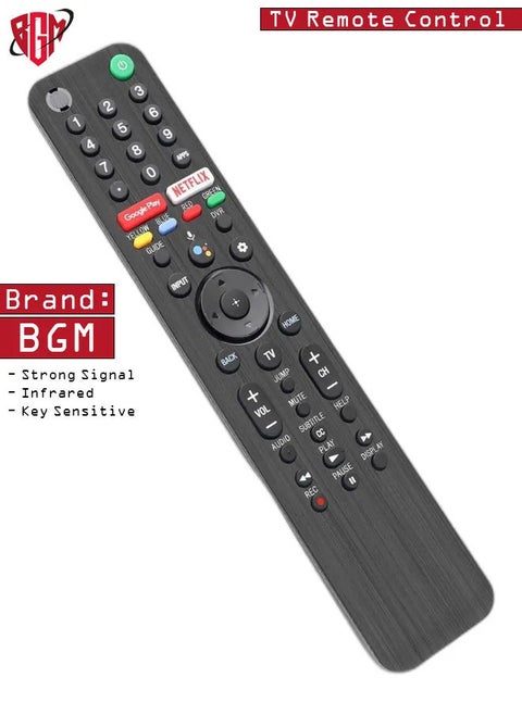Universal Voice Remote Control for Sony Smart TV Bluetooth Remote, Replacement for Sony LED OLED 4K UHD HDR Android TV, with Google Play, Netflix Button