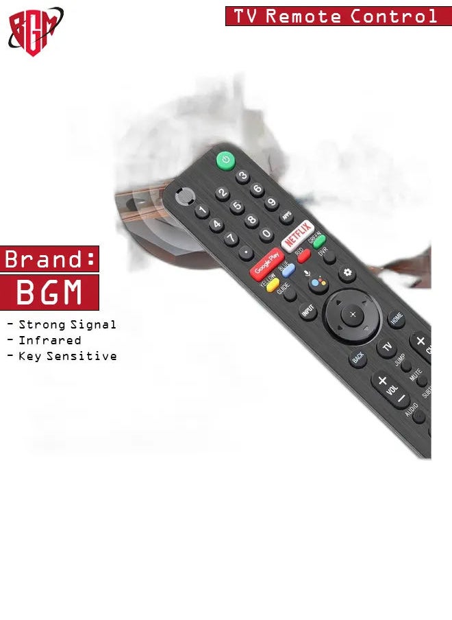 BGM - Universal Voice Remote Control for Sony Smart TV Bluetooth Remote, Replacement for Sony LED OLED 4K UHD HDR Android TV, with Google Play, Netflix Button - Image 1
