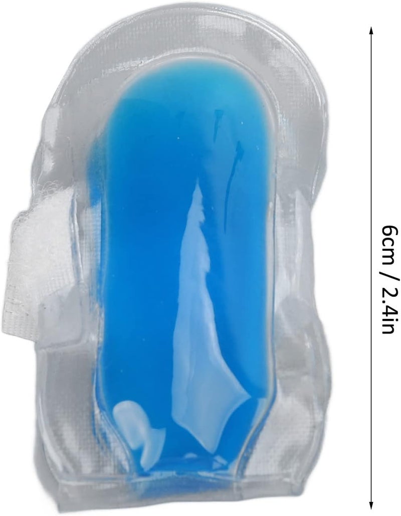Brrnoo Cold Finger Gel Ice Packs for Children 6cm Small Finger Splint Freeze Sleeve Cold Compress Fingers Toes Injury Soothing Swelling Reusable Wearable Freezer Wrap - Image 4