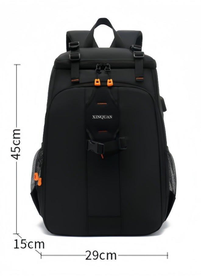 MLADEN Camera Bag for SLR DSLR Padded Backpack Laptop Bag,Professional Nylon Camera Shoulder Bag for Photographers, Large Capacity Waterproof Camera Bags for Lenses, Accessories SLR Outdoor Shooting Travel Can Bring Tripod, Laptop Suitable  - Image 2