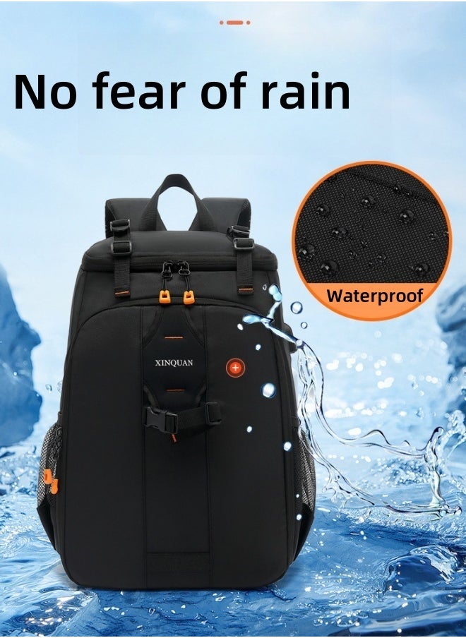 MLADEN Camera Bag for SLR DSLR Padded Backpack Laptop Bag,Professional Nylon Camera Shoulder Bag for Photographers, Large Capacity Waterproof Camera Bags for Lenses, Accessories SLR Outdoor Shooting Travel Can Bring Tripod, Laptop Suitable  - Image 3