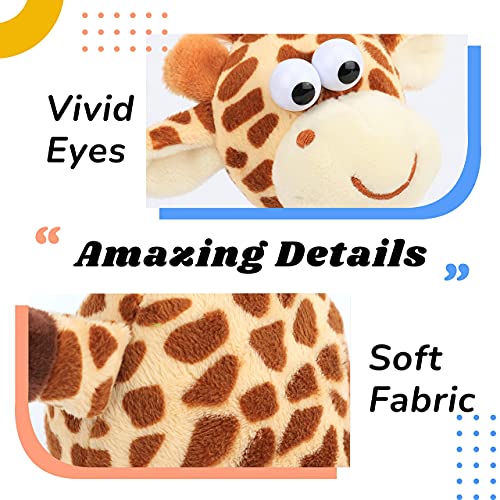 Hopearl Talking Giraffe Repeats What You Say Shaking Head Electric Interactive Animated Toy Speaking Plush Buddy Gift for Toddlers, 9.5'' - Image 5