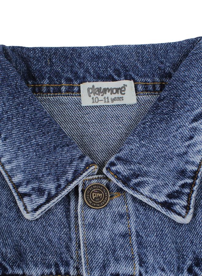 playmore Unisex Denim Jacket - Blue - Image 3