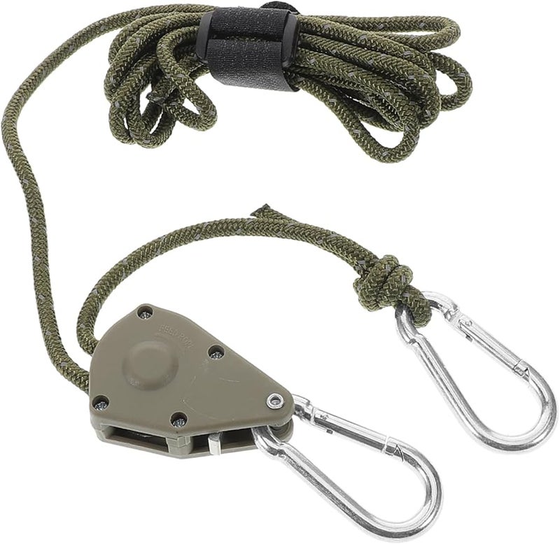 4PCS Heavy Duty Reflective Windproof Rope Hanger With Retractable Pulley System For Tents And Outdoor Camping Gear - Image 1