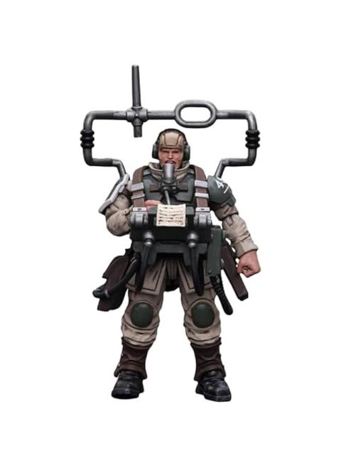 JoyToy Warhammer 40K Collectible Figure: Astra Militarum Cadian Command Squad Veteran with Master Vox 1:18 Scale Action Figures JT7912 (Veteran with Master Vox)