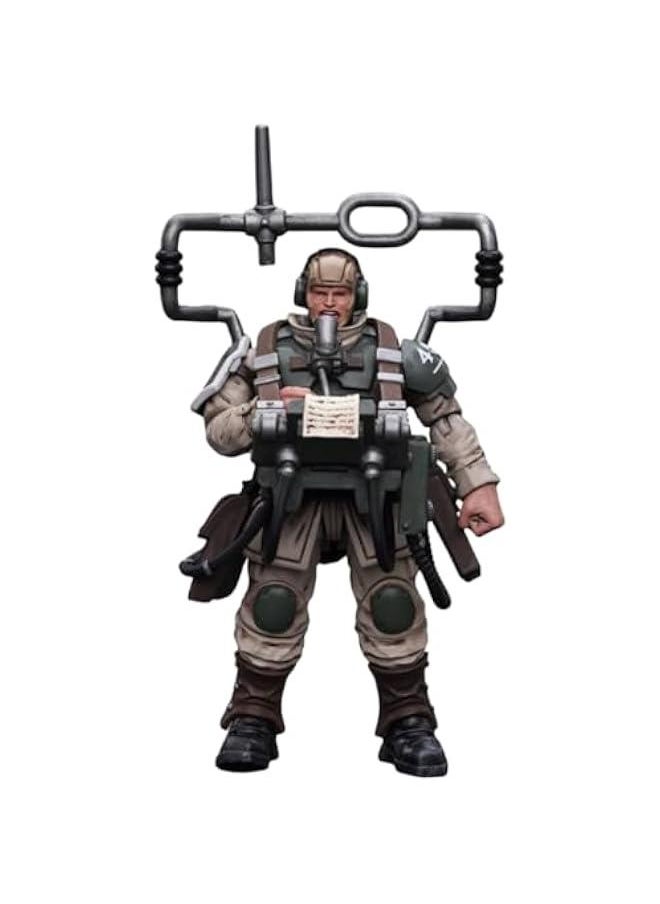 JoyToy Warhammer 40K Collectible Figure: Astra Militarum Cadian Command Squad Veteran with Master Vox 1:18 Scale Action Figures JT7912 (Veteran with Master Vox)
