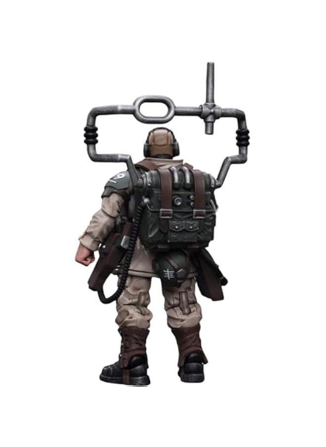 JoyToy Warhammer 40K Collectible Figure: Astra Militarum Cadian Command Squad Veteran with Master Vox 1:18 Scale Action Figures JT7912 (Veteran with Master Vox)