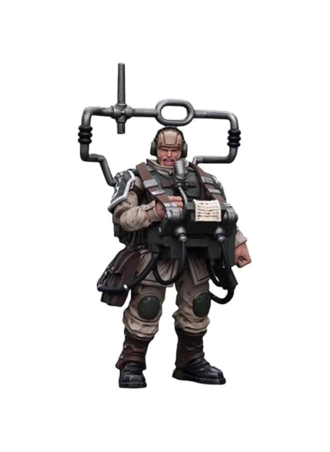 JoyToy Warhammer 40K Collectible Figure: Astra Militarum Cadian Command Squad Veteran with Master Vox 1:18 Scale Action Figures JT7912 (Veteran with Master Vox)