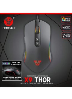 FANTECH FANTECH P51SE Gaming Keyboard and Mouse, Gaming Headset and Headphone Stand, Gaming Mouse Pad Combo - Wired RGB Rainbow Backlit PC Gamers Basic 5 in 1 Gaming Set - Black  - Image 3