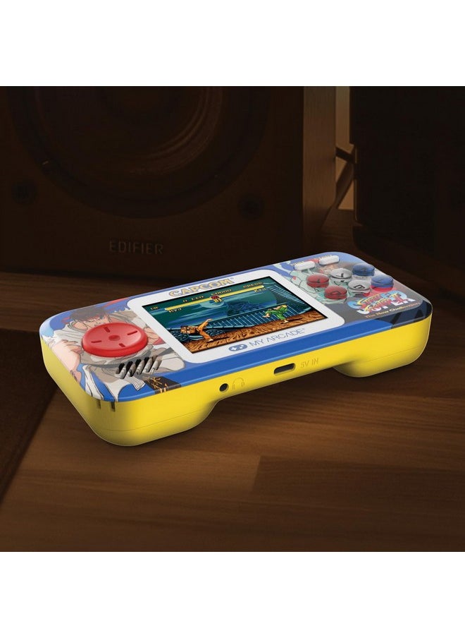 My Arcade Street Fighter II Pocket Player Pro: Capcom Officially Licensed Handheld Game Console, 2 Games in 1, 2.75" Color Screen