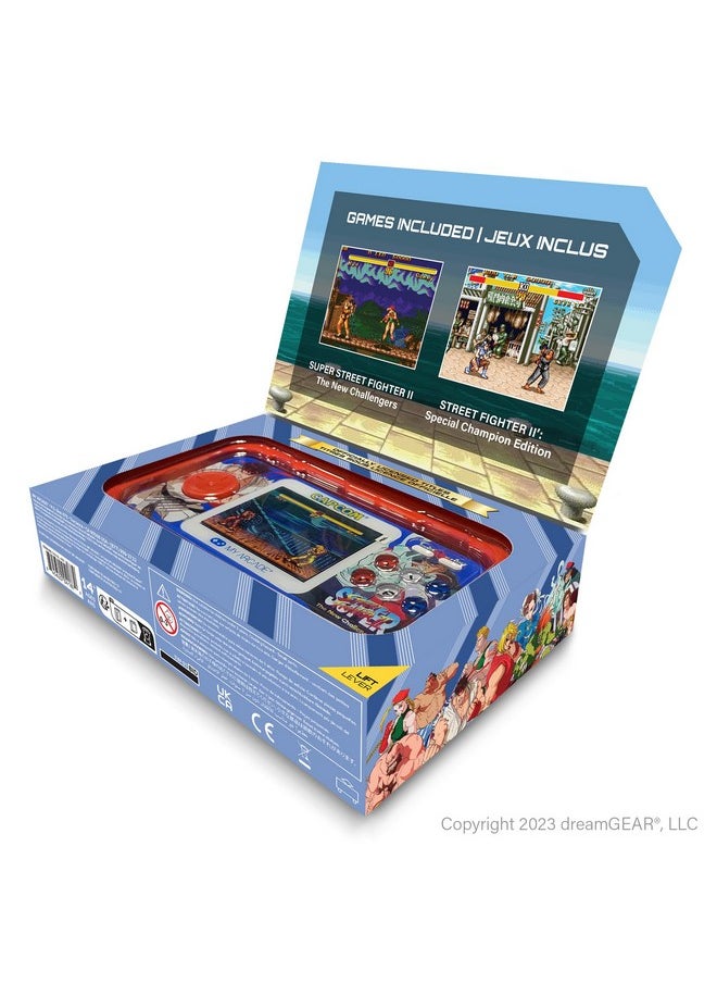 My Arcade Street Fighter II Pocket Player Pro: Capcom Officially Licensed Handheld Game Console, 2 Games in 1, 2.75" Color Screen