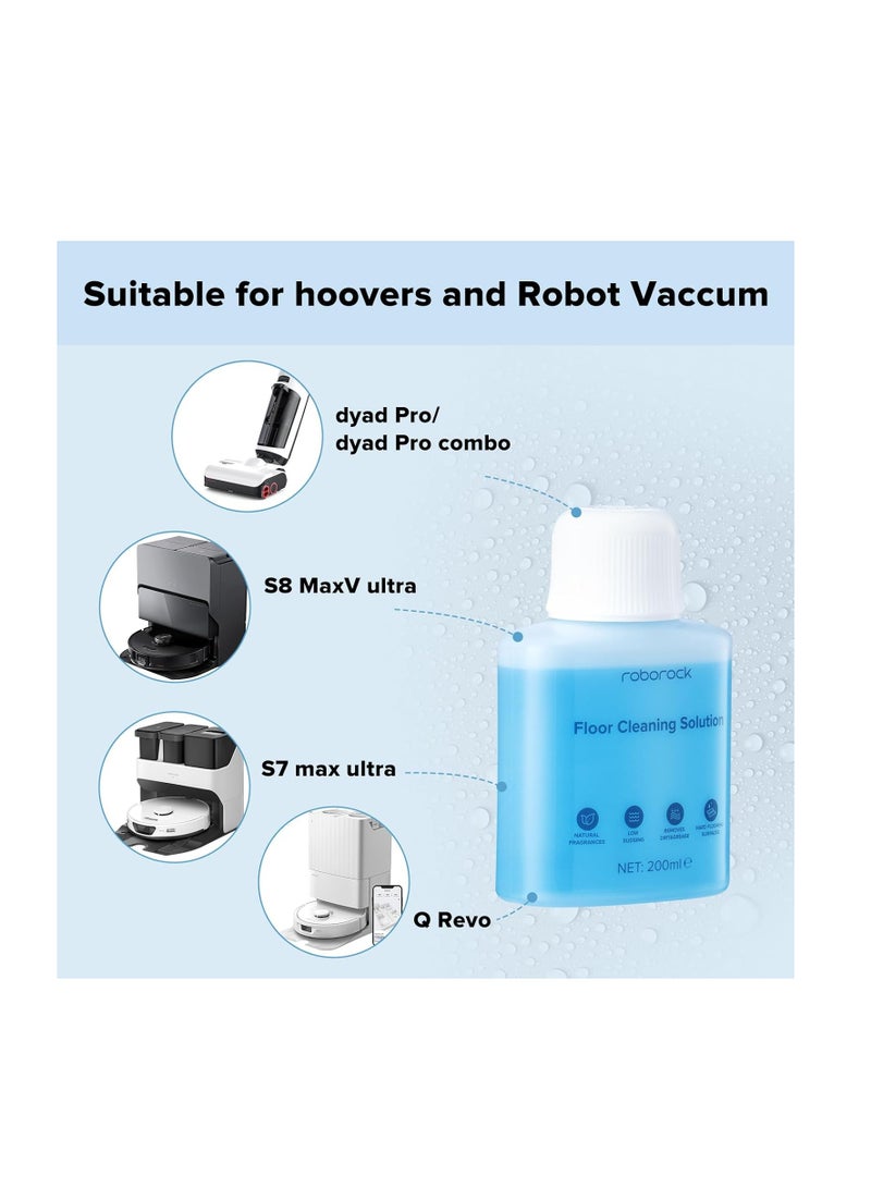 Roborock Original floor cleaner liquid for All Series Wet/dry vacuum cleaners & Robot Vaccum Cleaner, Saros10, S7 max ultra, Q7 TF/TF+, Q10 VF/VF+, Qrevo Series, F25 RT, 200 ml - Image 2