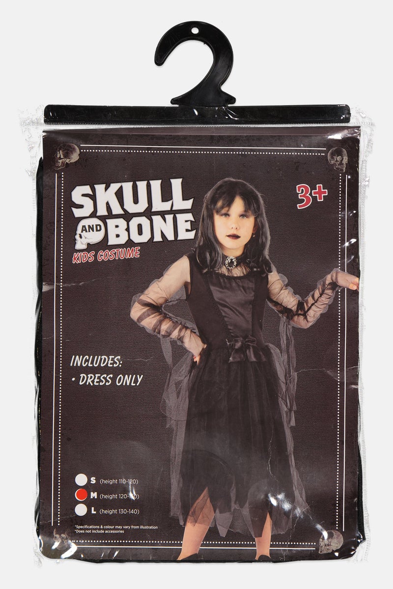 Chamdol Skull And Bone Halloween Costume, Black - Image 1