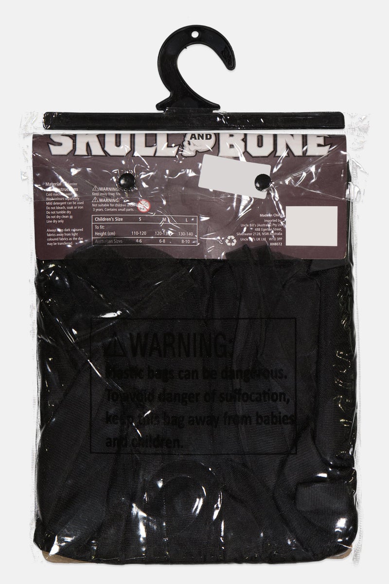 Chamdol Skull And Bone Halloween Costume, Black - Image 2