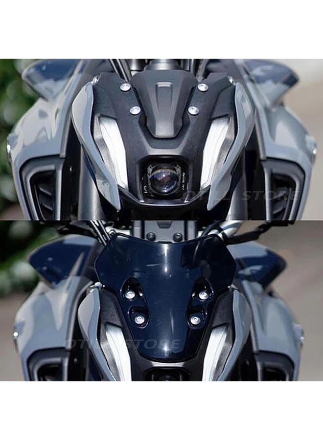 Black Windshield Deflector Protection Kit For Yamaha MT07 MT 07 2021 2022 Motorcycle - Image 3