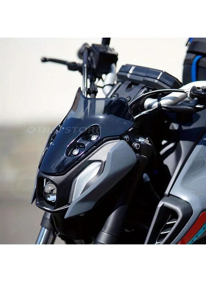 Black Windshield Deflector Protection Kit For Yamaha MT07 MT 07 2021 2022 Motorcycle - Image 4